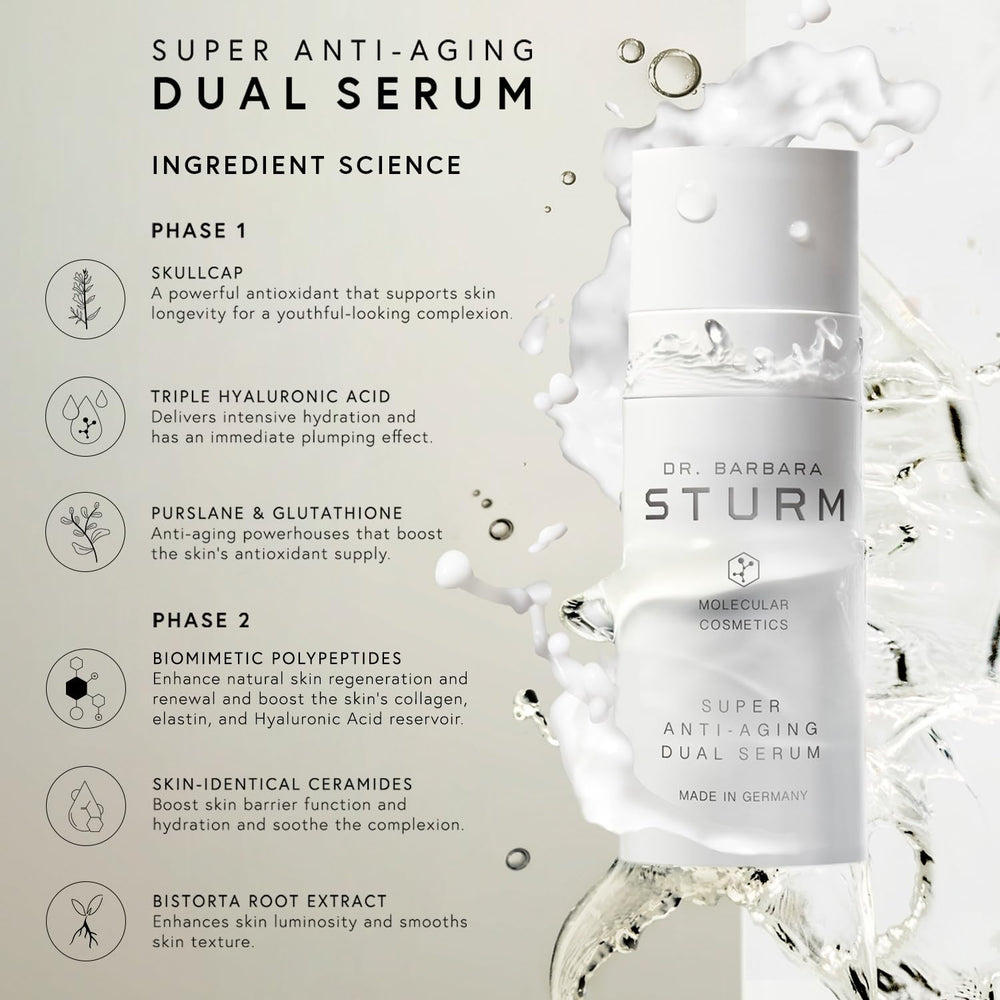 Dr. Barbara Sturm serum close-up reveals silky, lightweight texture.