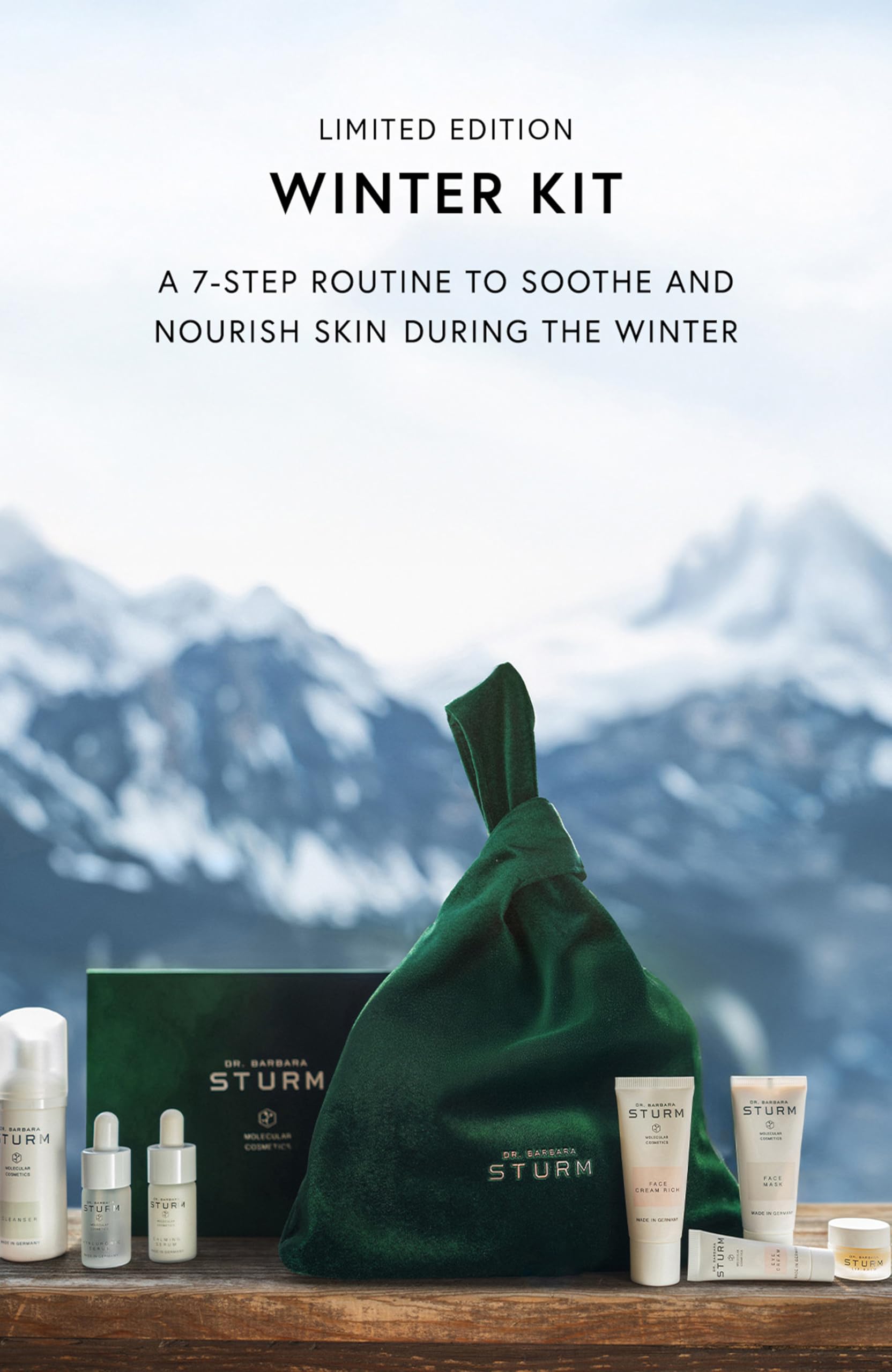 Dr. Barbara Sturm Hyaluronic Serum bottle highlighting hydration for daily use.