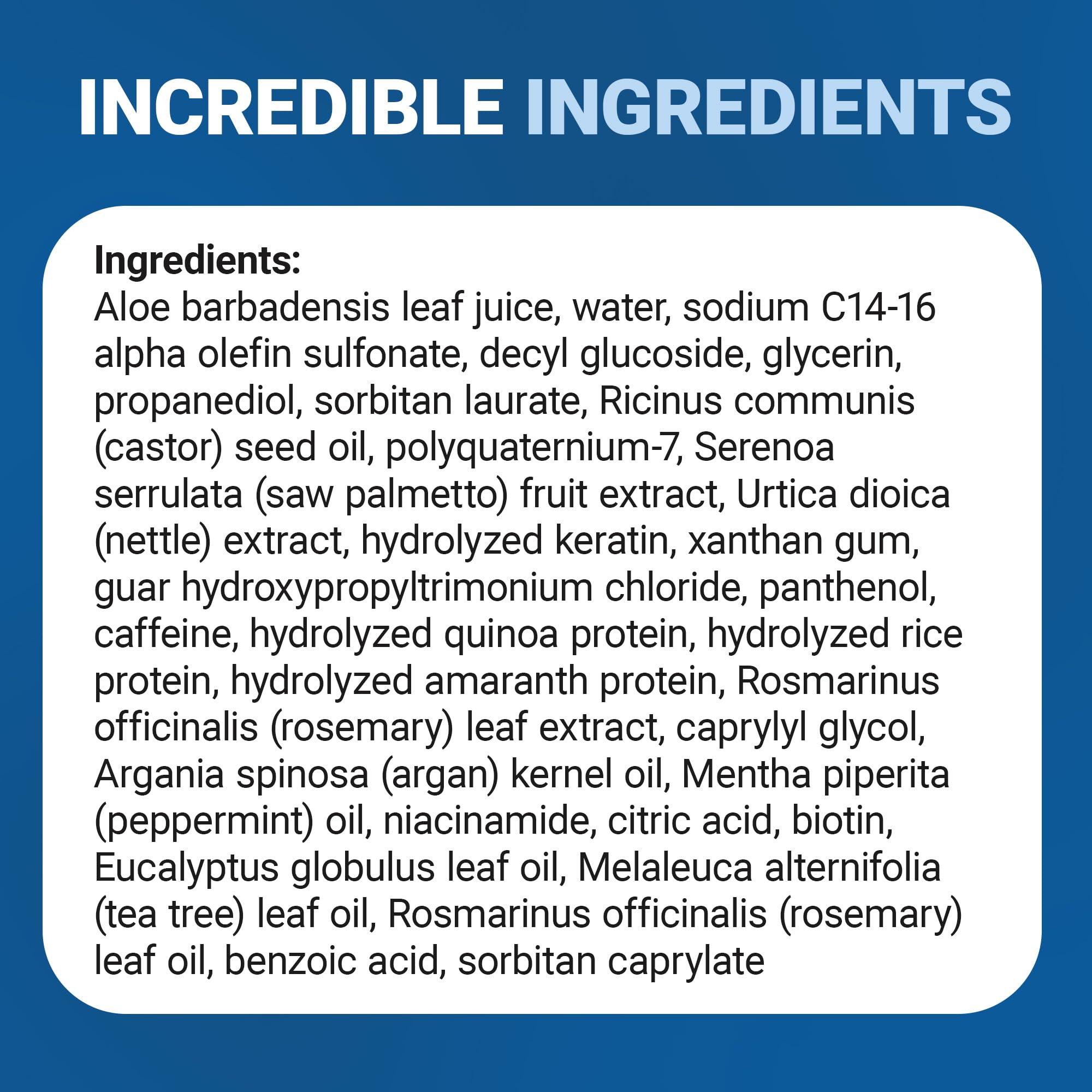 Dr. Berg Biotin Shampoo packaging highlights USA-made, cruelty-free credentials