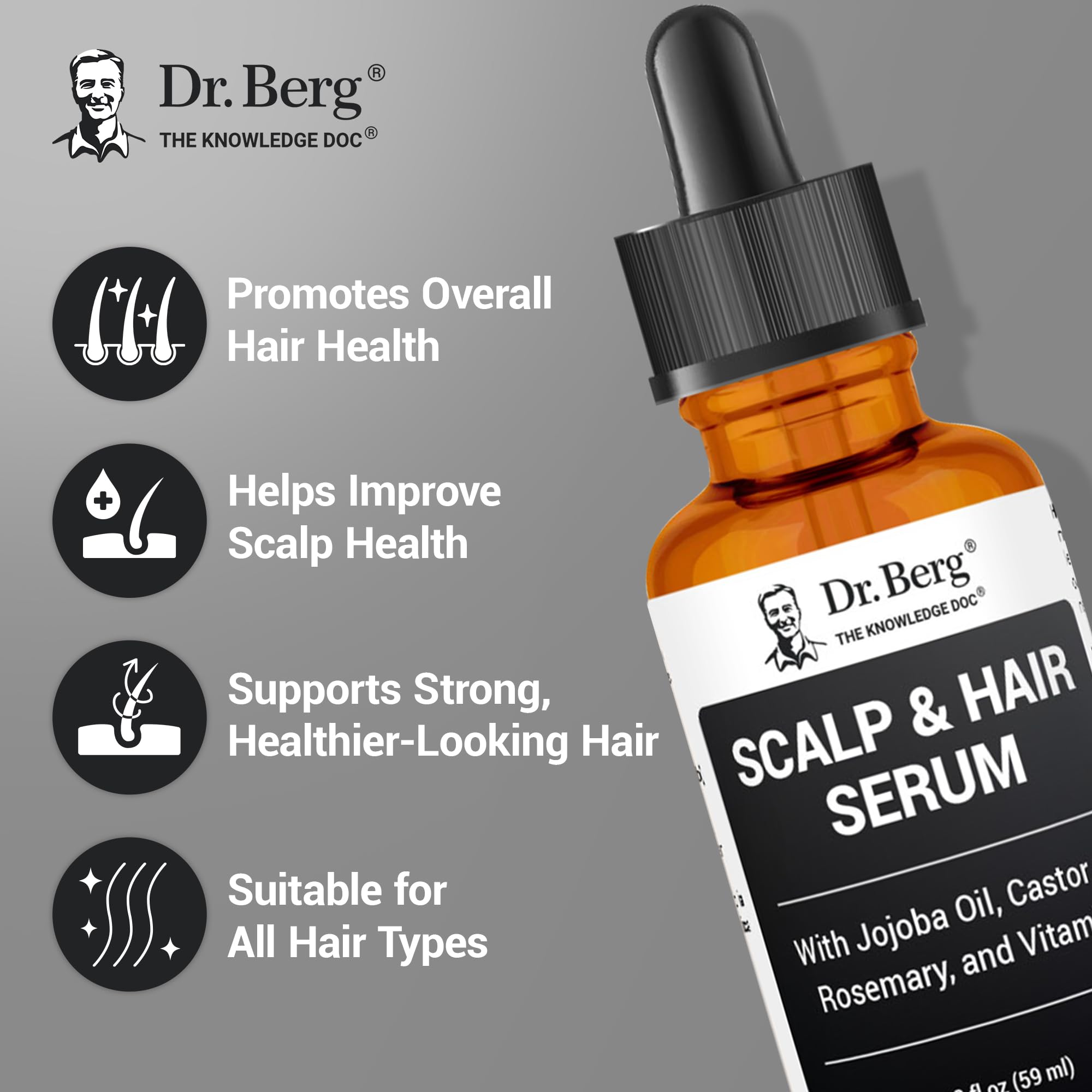 Dr. Berg castor oil ingredient for conditioning and moisture.