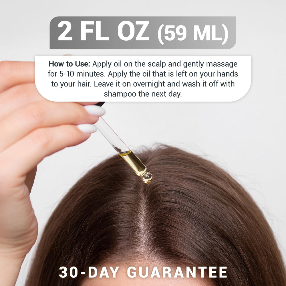 Dr. Berg hair serum delivering smoother, shinier strands.