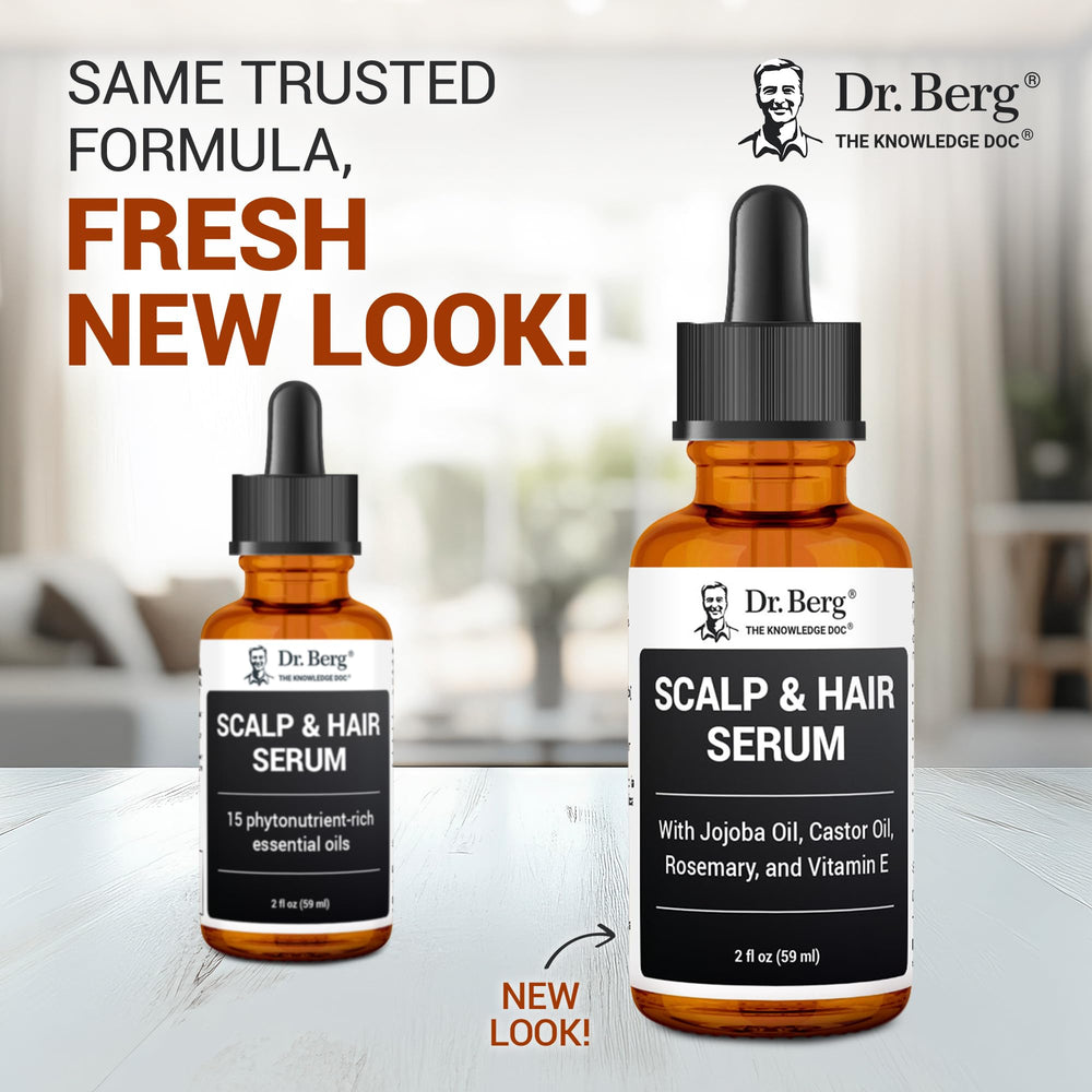 Dr. Berg serum dropper ready for precise scalp application.