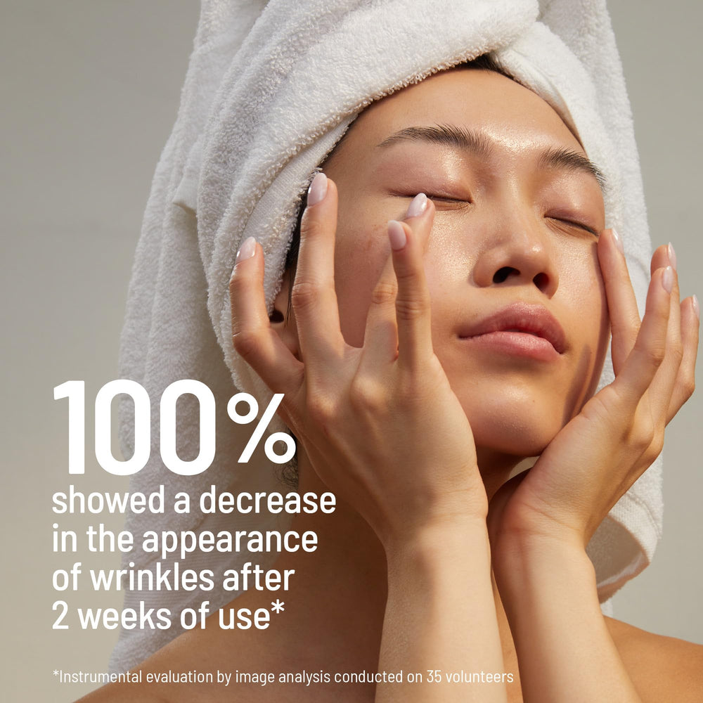 Applying Dr. Brandt Bright This Way eye cream around the orbital bone for comfortable hydration