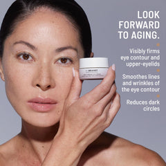 Dr. Brandt Dare to Age 360° Eye Cream applied from inner corner to brow bone