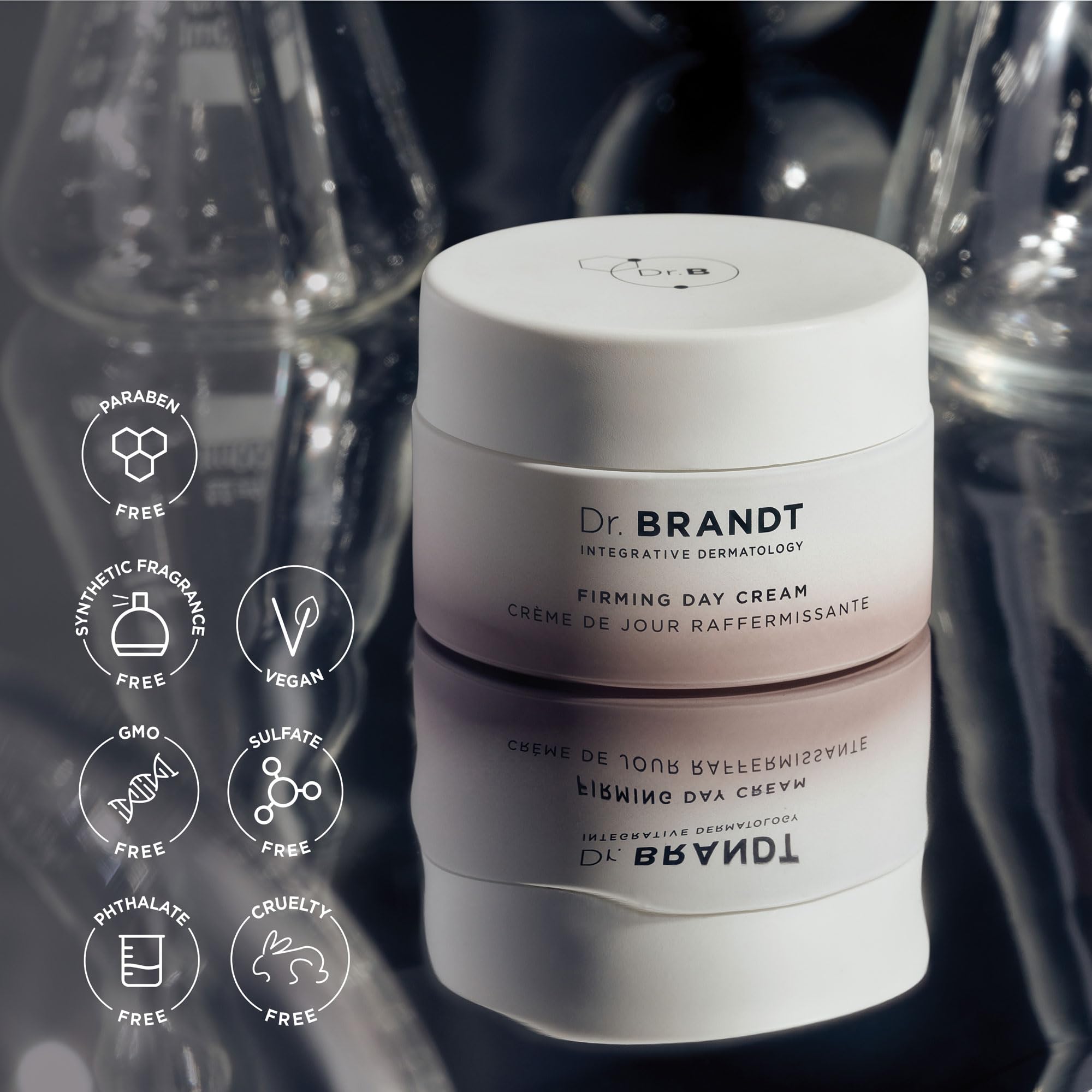 Dr Brandt Dare to Age Firming Day Cream close up reveals collagen-boosting texture.