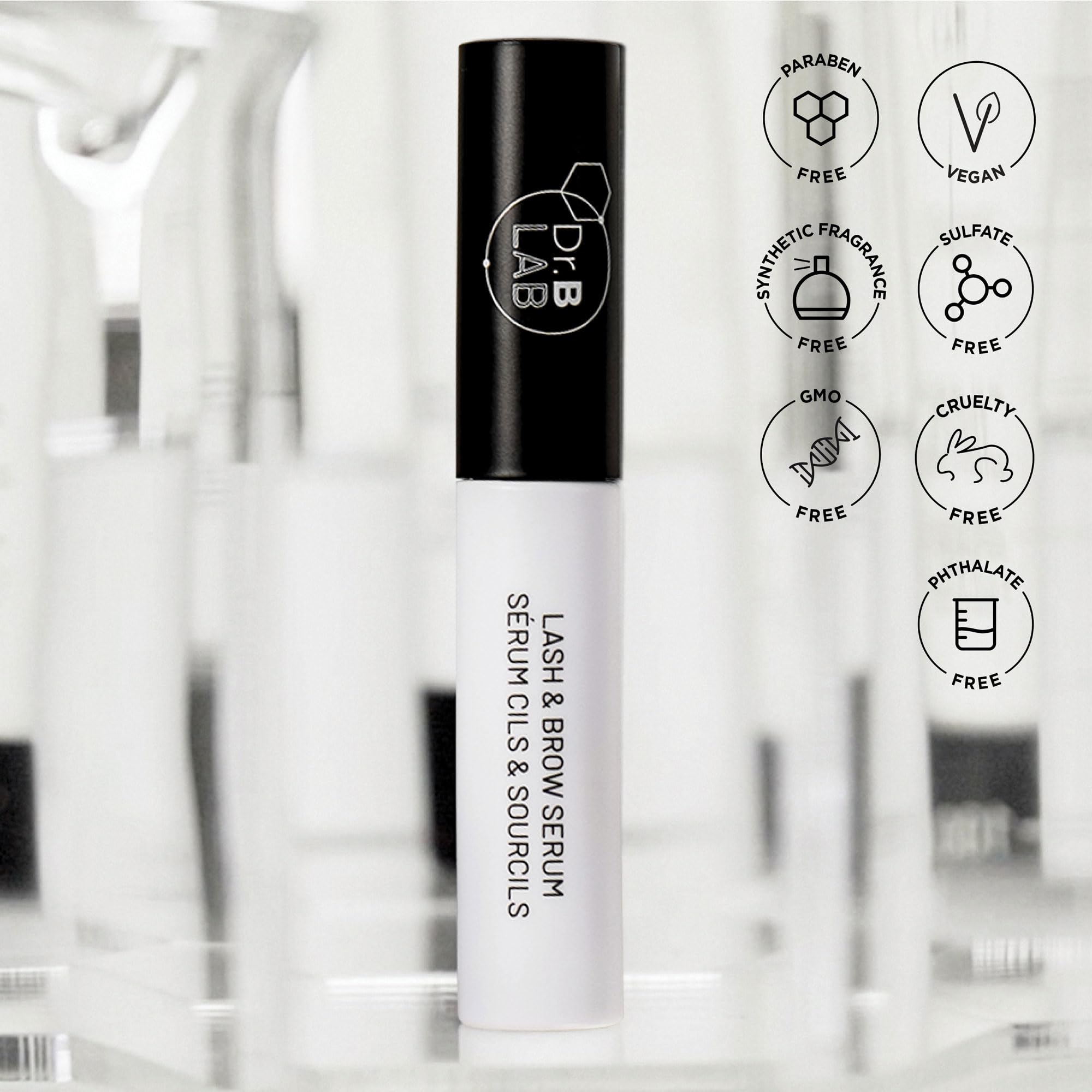 Close-up of serum texture from Dr. Brandt Lash & Brow Serum.