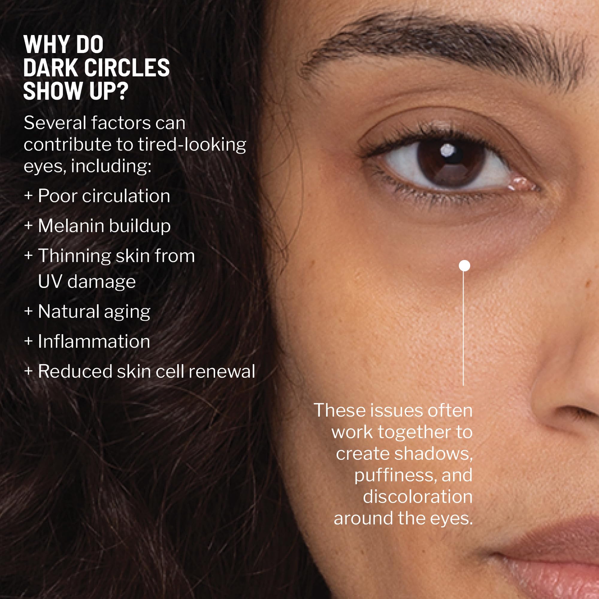 Dr. Brandt eye contour texture swatch showing smooth, hydrated skin.