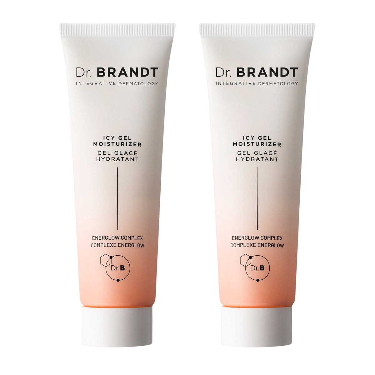 Dr. Brandt iD-STRESS Icy Gel Moisturizer bottle delivering instant cooling hydration.