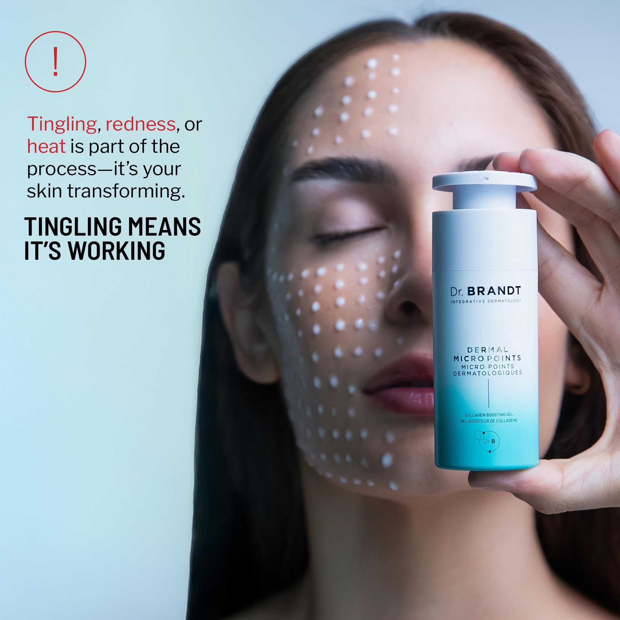 Dr. Brandt Needles No More applied to dry skin with a gentle massage.
