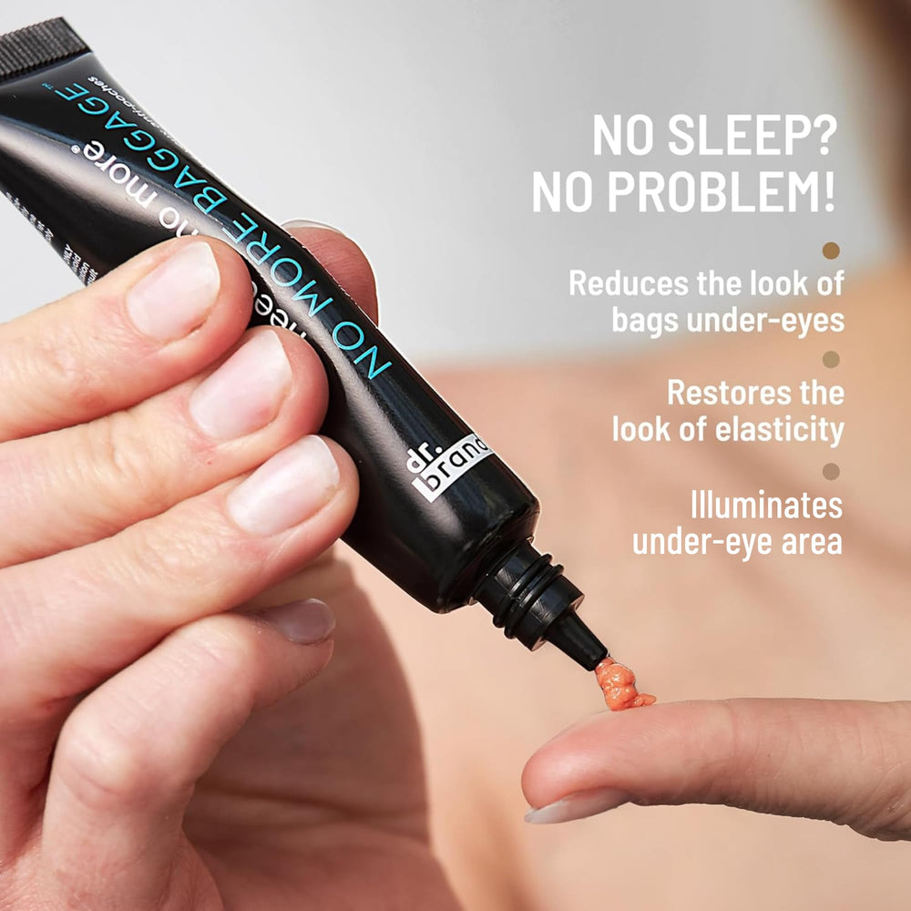 Dr. Brandt Needles No More Baggage applied around the eye area