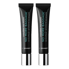 Twin-pack Dr. Brandt Needles No More Baggage for travel-ready under-eye care