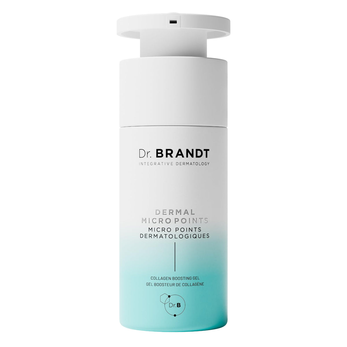 Dr. Brandt Needles No More bottle close-up for nighttime skincare routine.