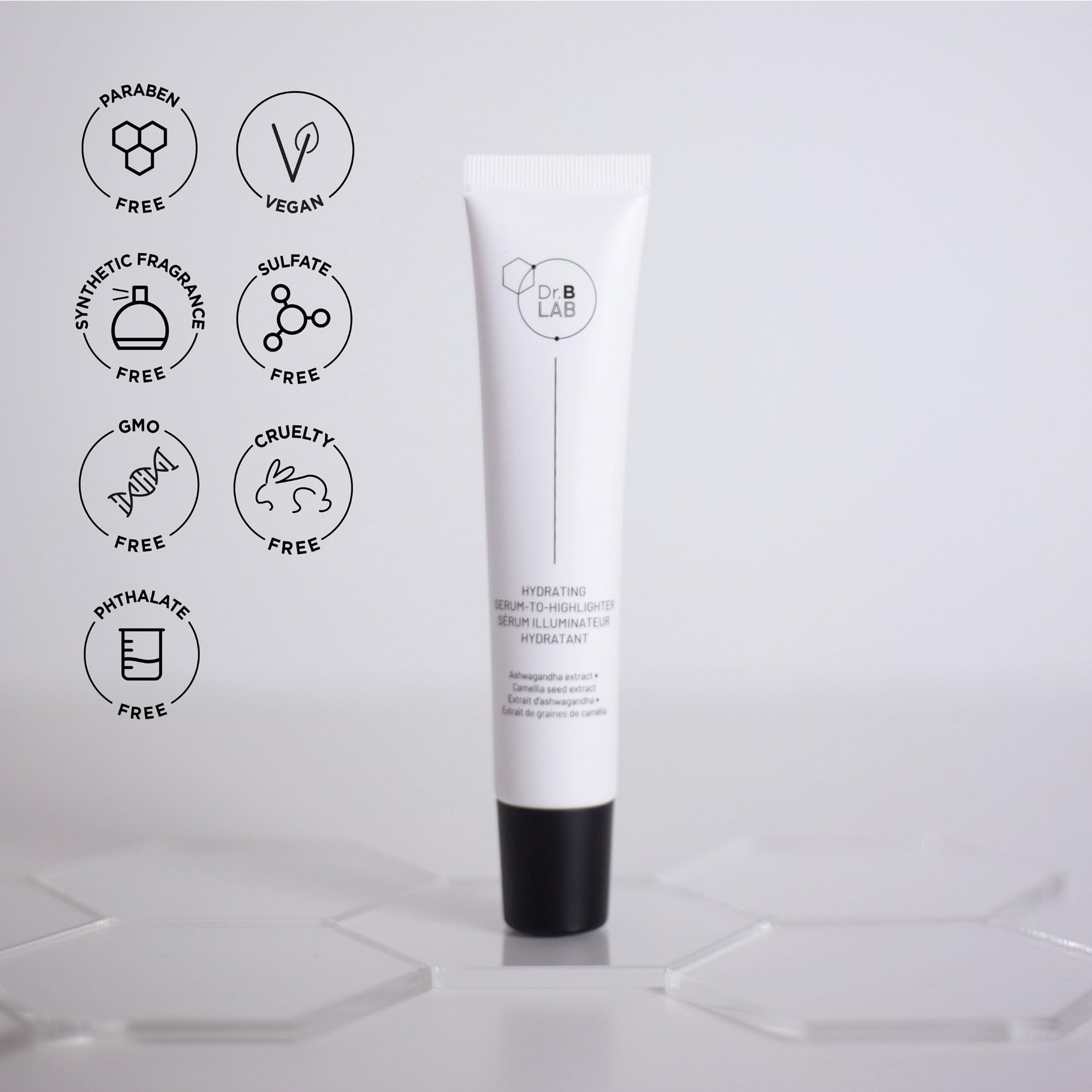 Dr. Brandt Dr. B Lab glow-ready face during routine