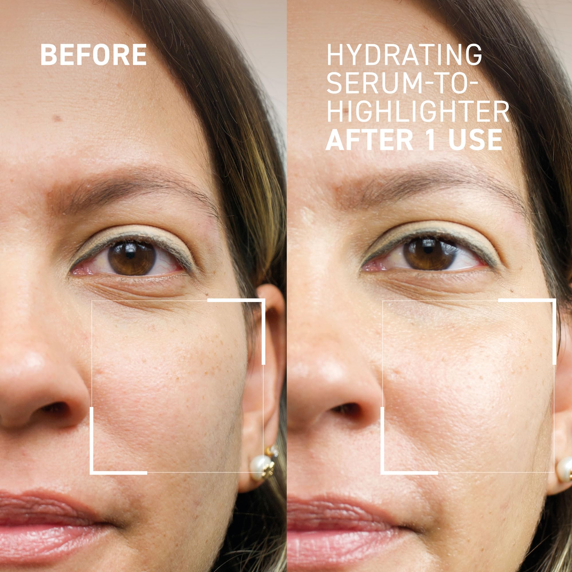 Dr. Brandt Dr. B Lab texture swatch demonstrating light-reflecting glow