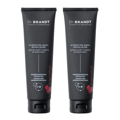Dr. Brandt Skincare Microdermabrasion Hydrating Body Exfoliator bottle close-up showing gel texture for smoother skin