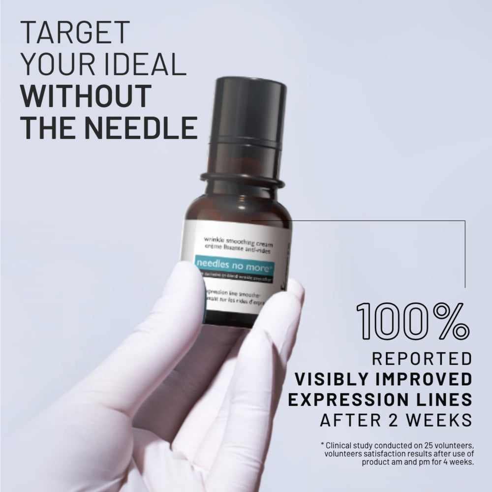 Dr. Brandt Needles No More Wrinkle Smoothing Cream packaging on shelf.