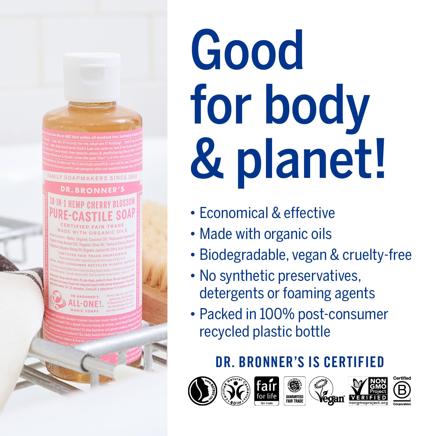 Packaging made from recycled materials for eco-friendly cleaning