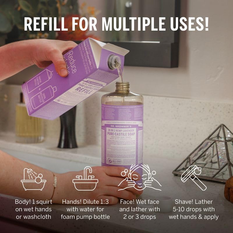 Dr. Bronner's Lavender oils and ingredients showcase organic farming impact.