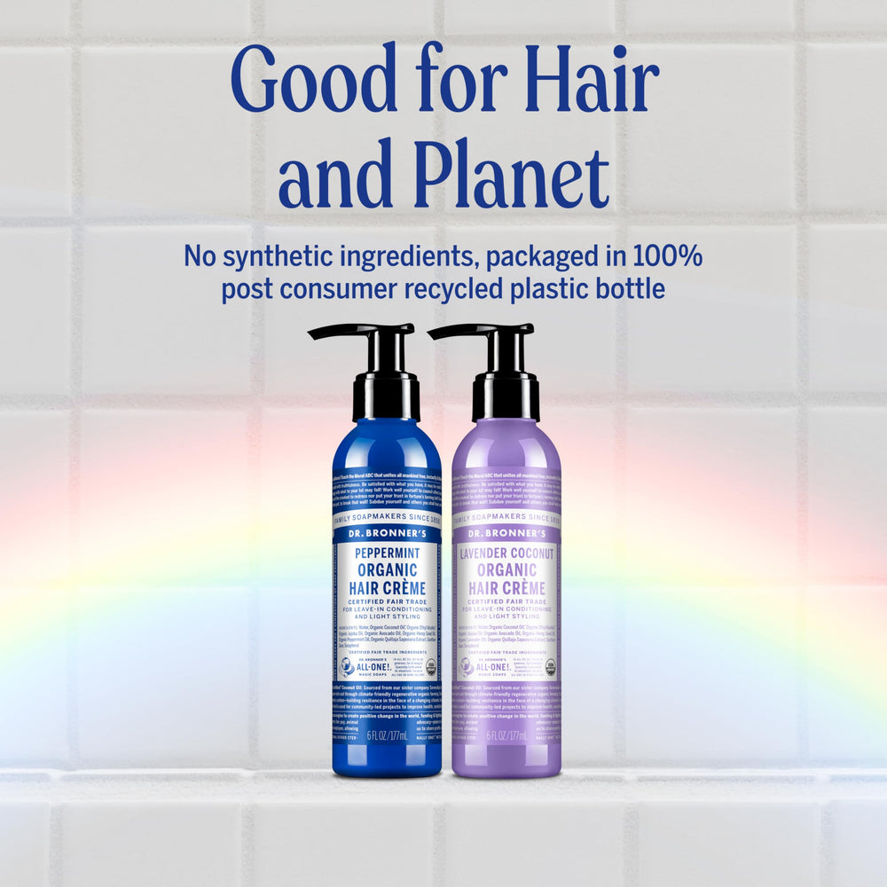 Dr. Bronner's Organic Hair Creme 2-pack packaging on display