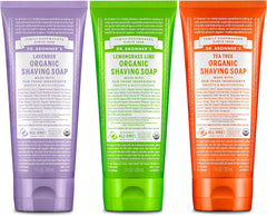 Dr. Bronner's Lavender shaving soap 7oz with rich lather for smooth shaving
