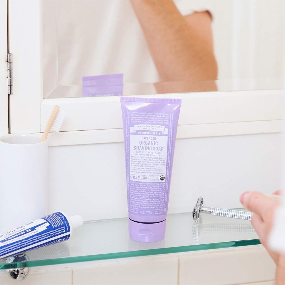 Dr. Bronner's Organic Shaving Soap variety pack 3 bars for daily routines