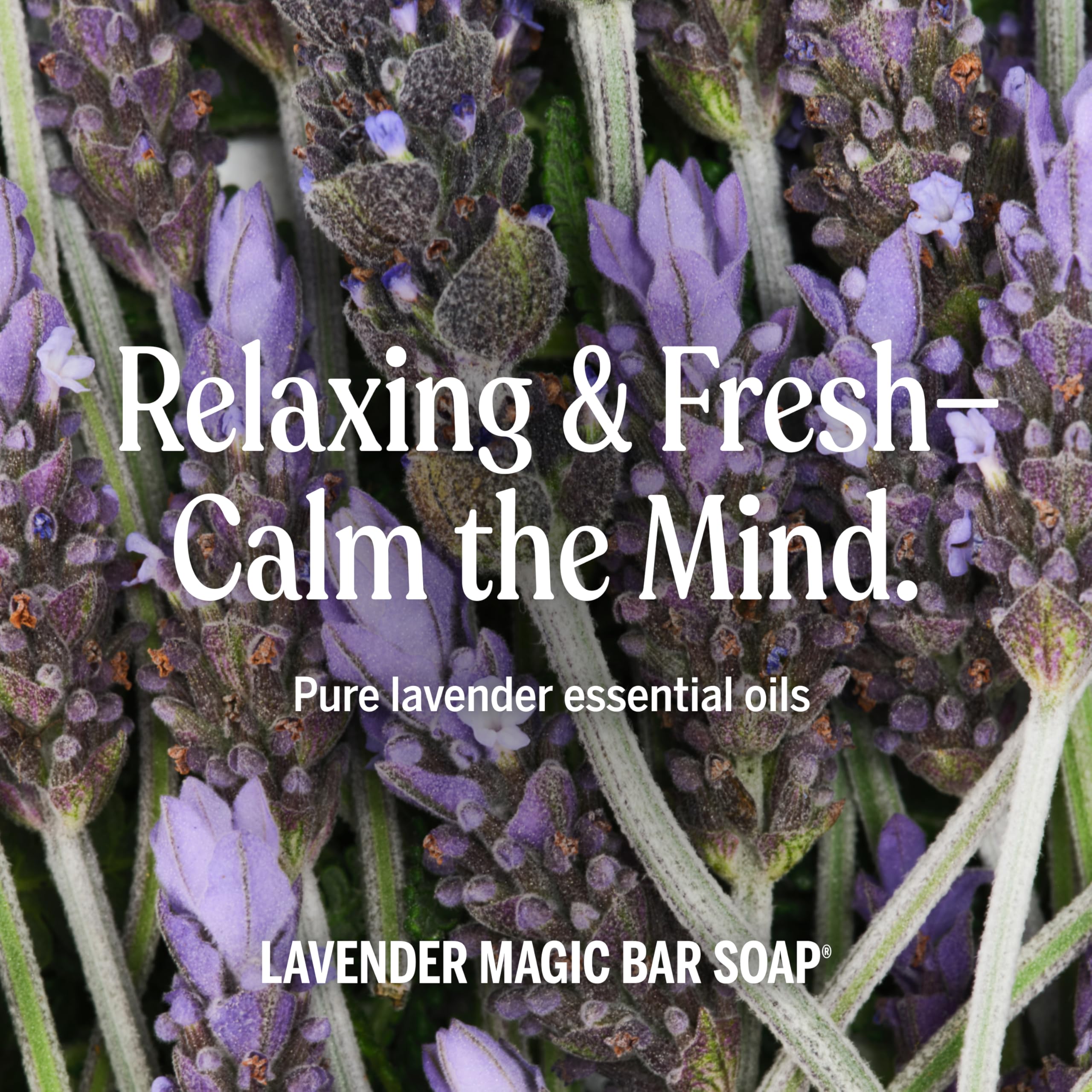 Dr. Bronner's Lavender bar offers vegan, cruelty-free cleansing every day.