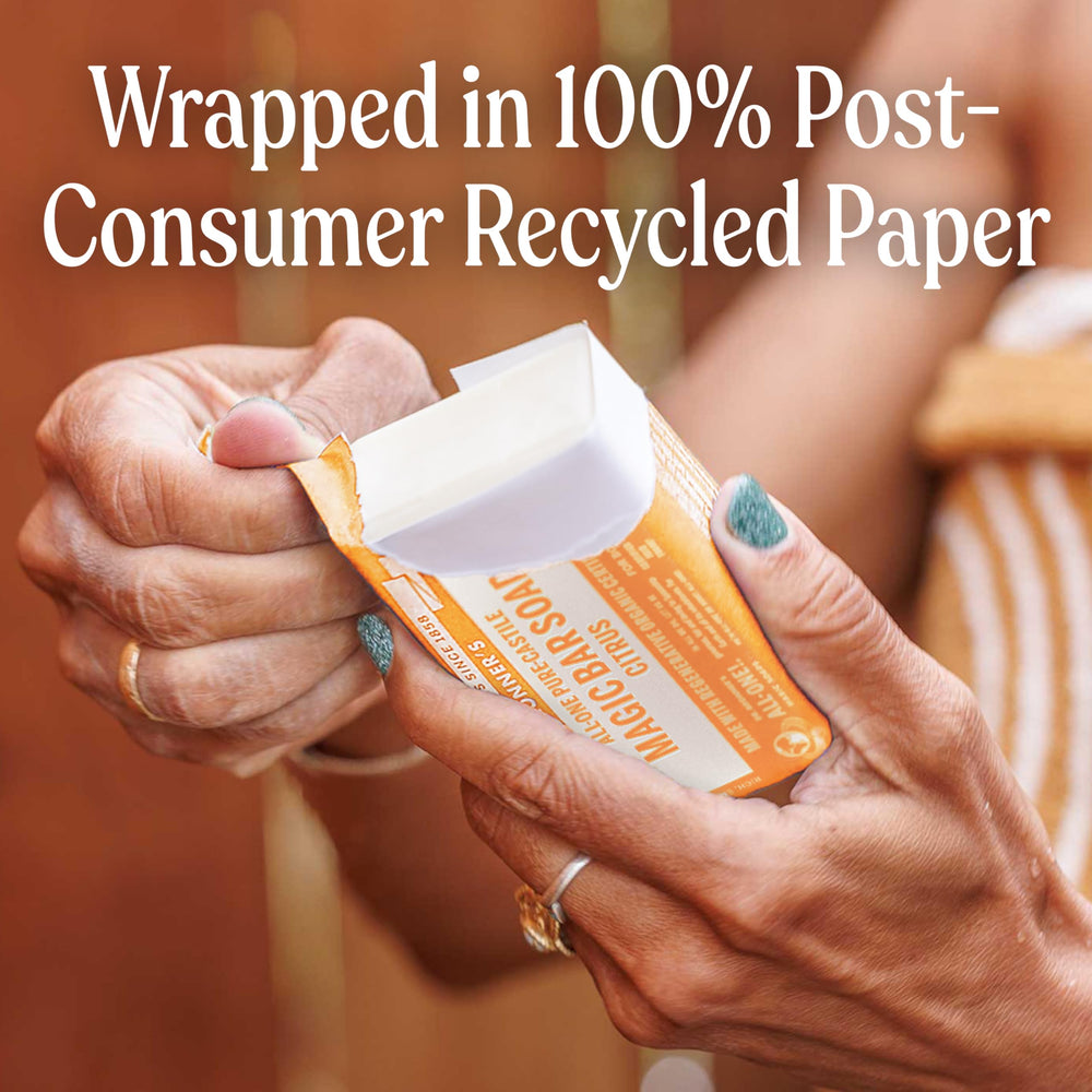Packaging wrapped in recycled paper for sustainable packaging