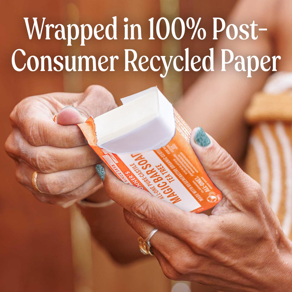 Dr. Bronner's Tea Tree Magic Bar hair cleanse as a shampoo bar option