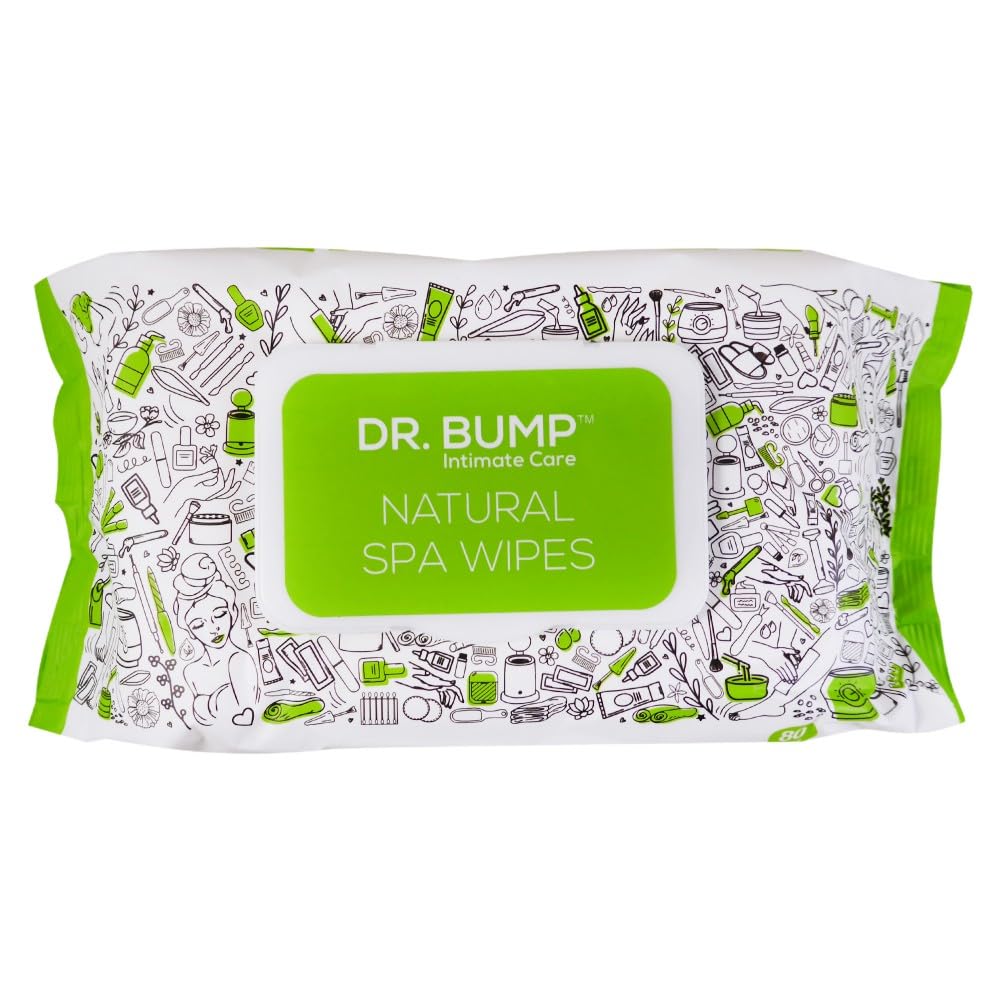 Dr. Bump Intimate Spa Wipes texture close-up showing bamboo fiber softness