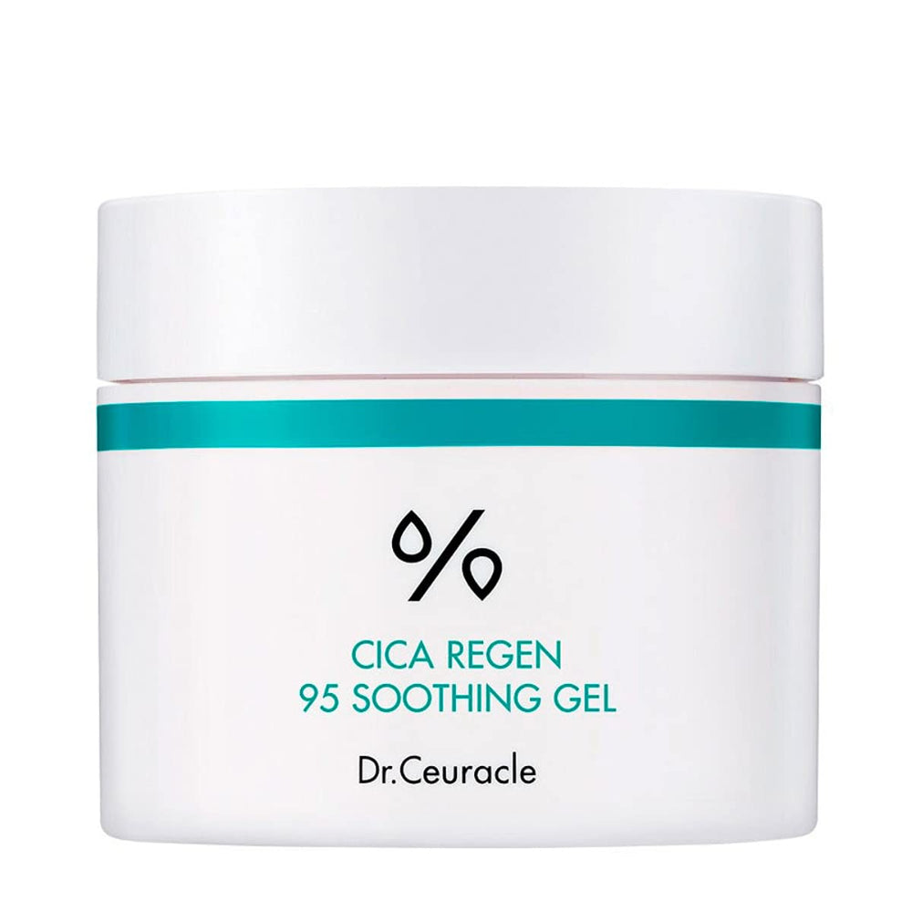 Dr.Ceuracle Cica Regen 95 gel tube close-up for soothing irritated skin.