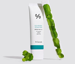 Dr Ceuracle Cica Regen Vegan Sun SPF 50 packaging for eco-conscious skincare