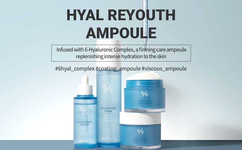 Dr.Ceuracle Hyal Reyouth Ampoule dropper detail highlights concentrated hyaluronic acid