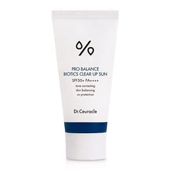 Dr. Ceuracle Pro Balance Biotics sunscreen bottle front with SPF 50+ daily protection