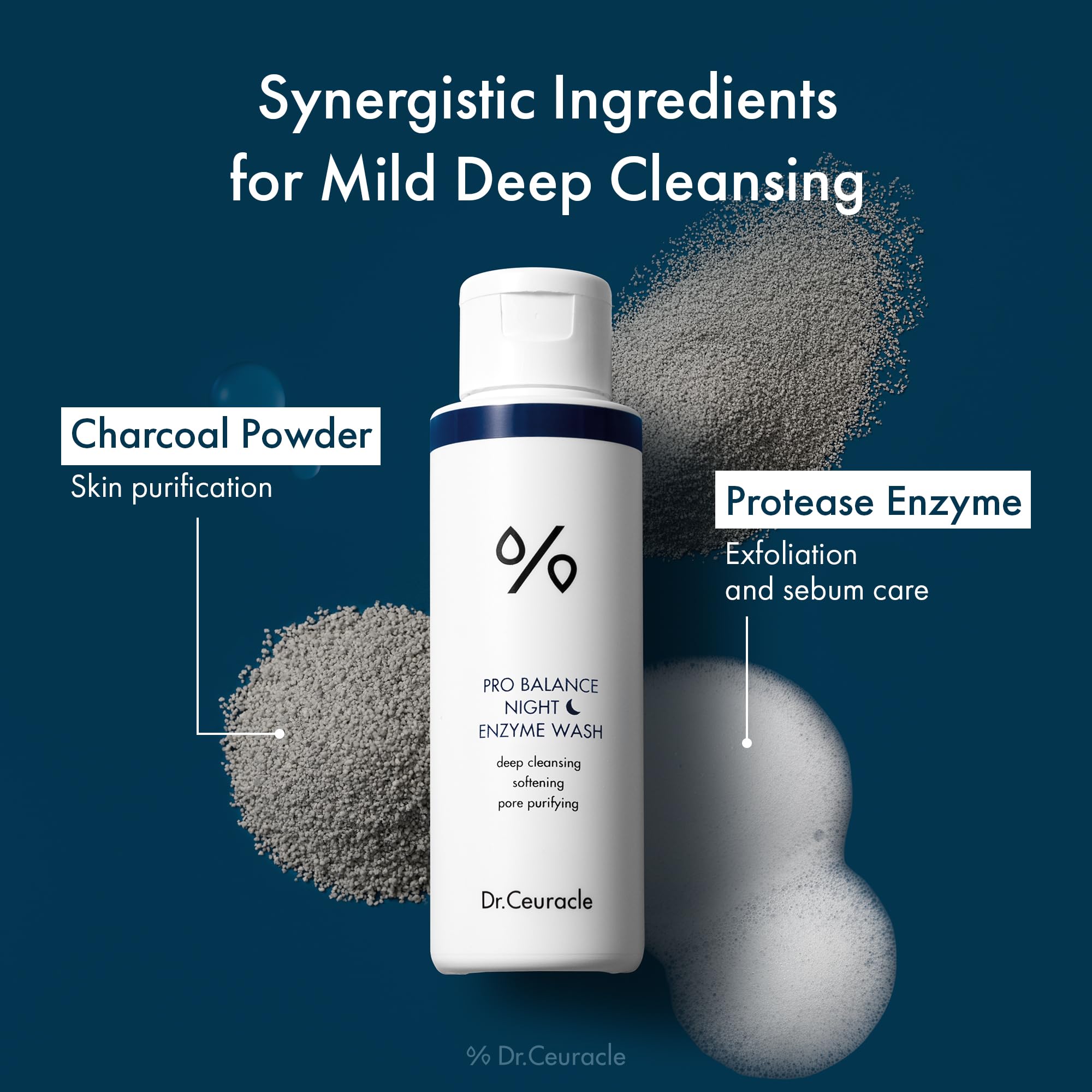 Dr Ceuracle six probiotics complex supports balanced cleansing during use.