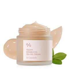 Dr. Ceuracle Vegan Kombucha Tea Gel Cream hydrates for a dewy complexion.