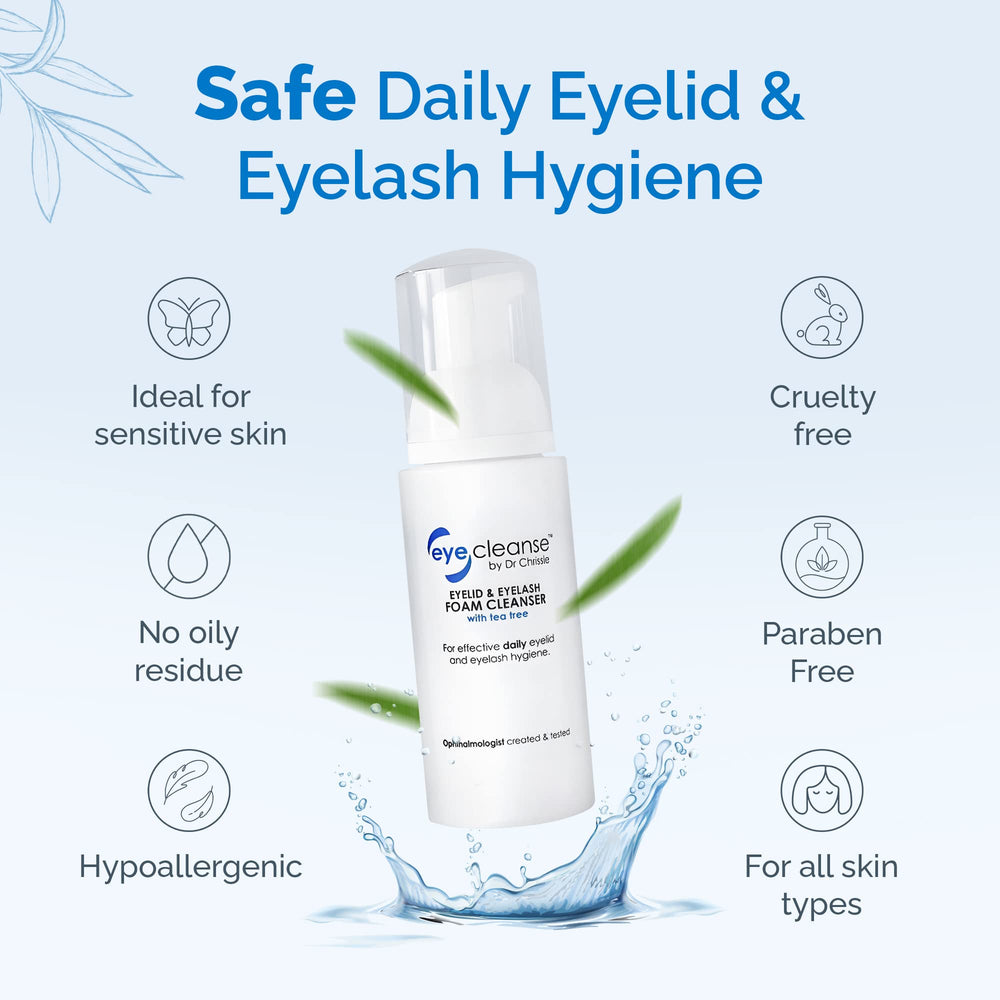 Dr Chrissie EyeCleanse removes waterproof makeup around the eyes