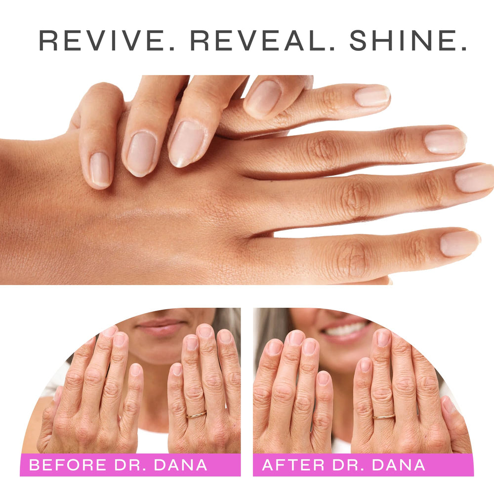 Dr. Dana hydrator in use to moisturize nails and support healthy edges.
