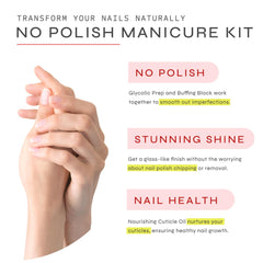 Dr. Dana No Polish Manicure Set nail buffer block providing smooth edges.