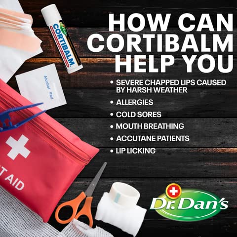 Close up of Cortibalm texture shows a smooth, gentle lip balm formula