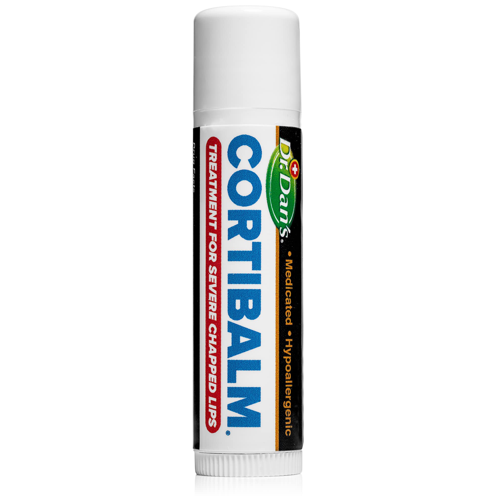 Dr. Dan's Cortibalm close-up lip texture after use.