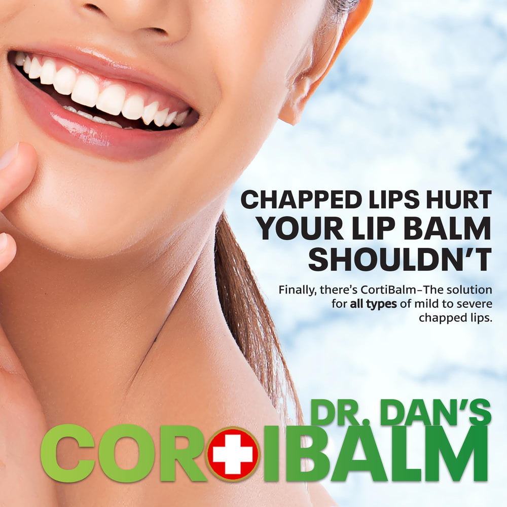 Packaging box display of Dr. Dan's Cortibalm.