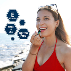 Dr. Dan's Maintain Lip Balm being applied on lips