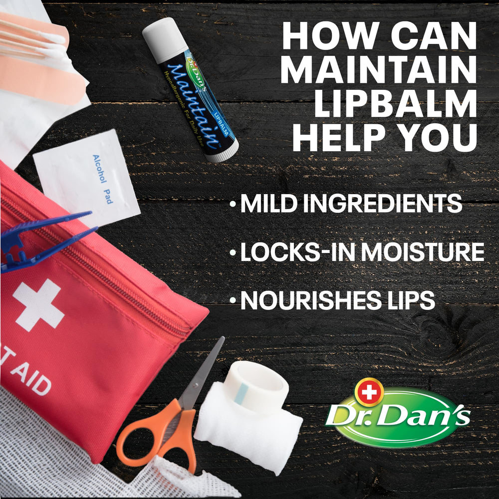 Smooth balm texture shown, ideal for daily lip care.