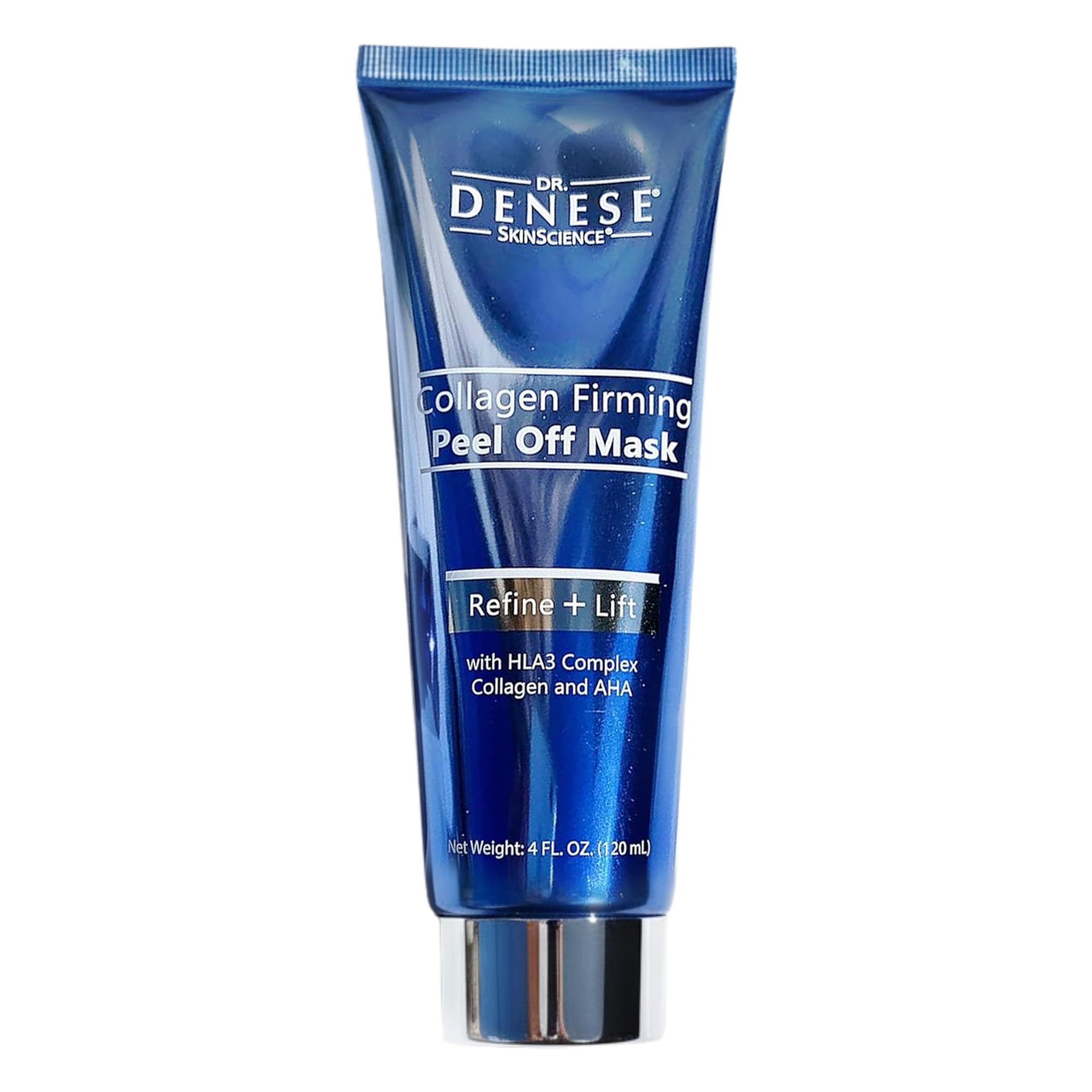Dr. Denese Collagen Firming Peel Mask bottle highlights anti-aging formula