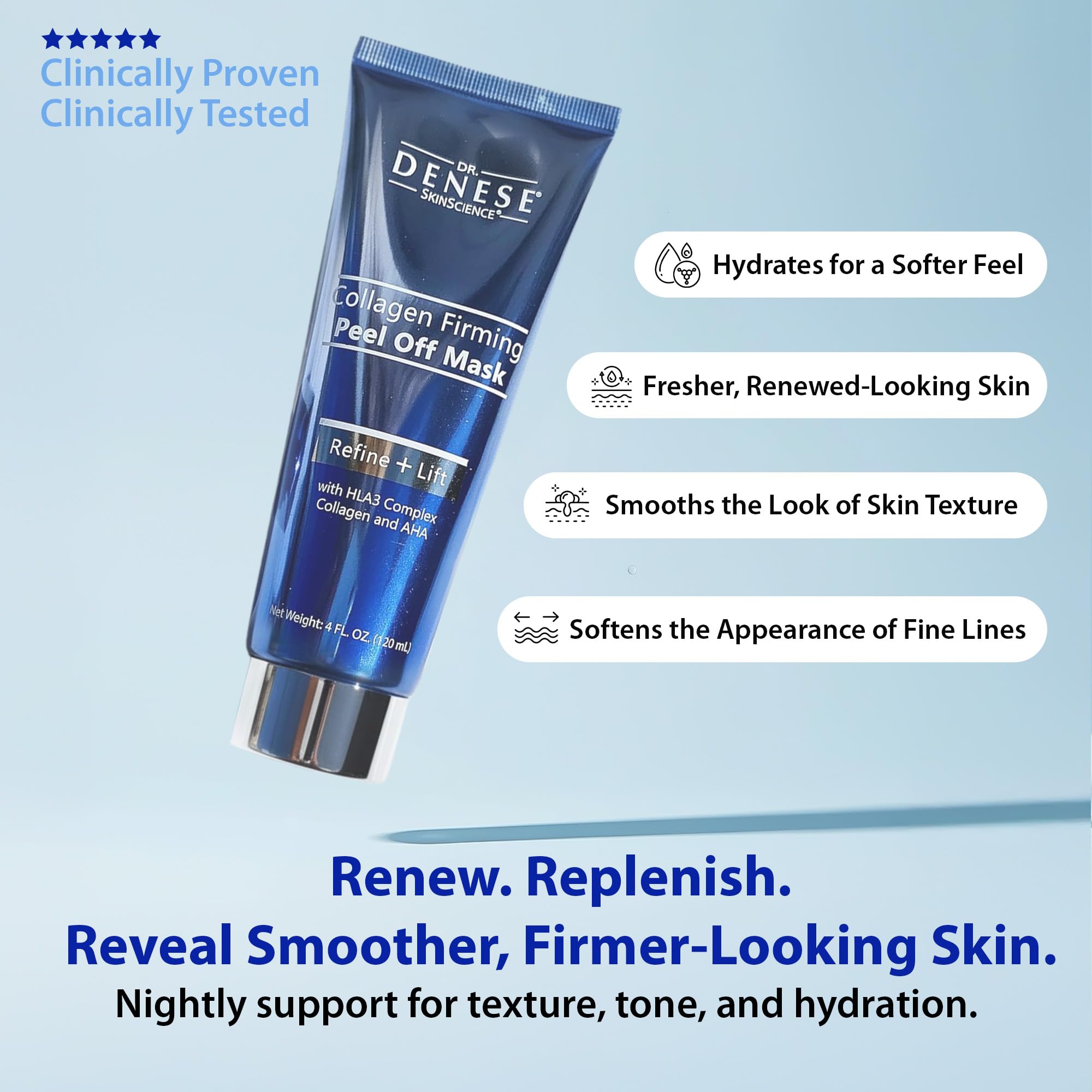 Dry face before peel for tightened look