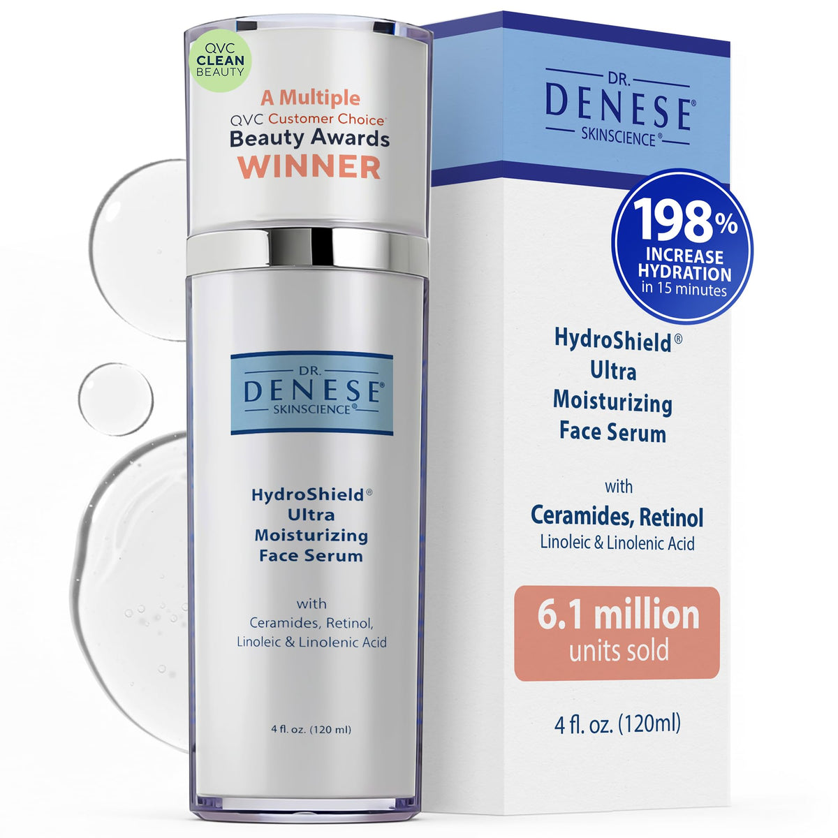 Dr. Denese HydroShield bottle pour for lasting hydration
