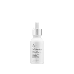 Dr Dennis Gross Alpha Beta pore bottle pour demonstrates easy application and refined pores