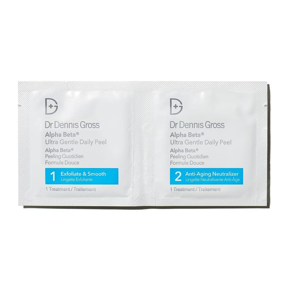 Dr Dennis Gross Alpha Beta Ultra Gentle Daily Peel pores appear refined with regular use.