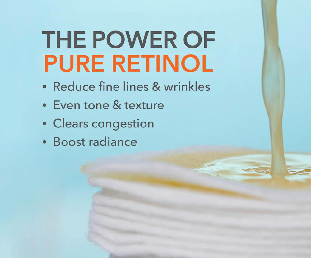Dr Dennis Gross bottle and pad on counter demonstrate convenient nightly routine.