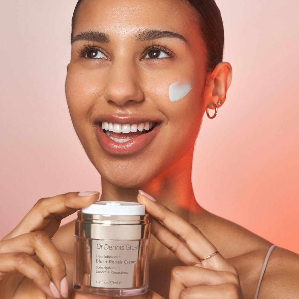 DermInfusions after-application skin appears makeup-ready with a smooth satin glow